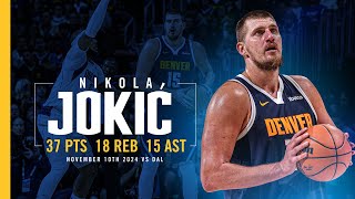 Nikola Jokić FIRST Player To Record This Stat Line 😳  Full Game Highlights vs Mavericks [upl. by Ragg]