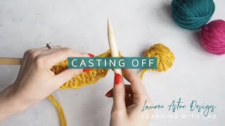 How To Knit Casting Off [upl. by Lilia]