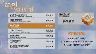 BrightSign HTML5 Sushi Menu Board [upl. by Aihseit96]