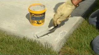 How to Make Thin Repairs to Damaged Concrete with QUIKRETE® [upl. by Waverley]