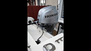 NEW HONDA BF50 FROM BOX TO SEAHOG BOAT 07082024 [upl. by Merrile]