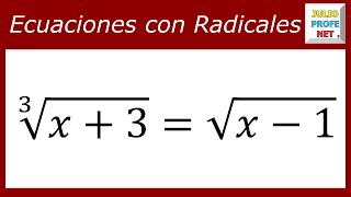 ECUACIONES CON RADICALES  Ejercicio 9 [upl. by Hecht]