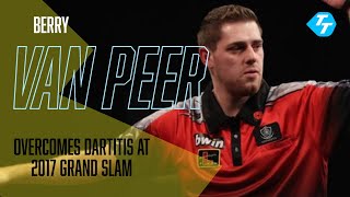 FLASHBACK  Berry van Peer overcomes DARTITIS to progress at 2017 Grand Slam of Darts [upl. by Ajad787]