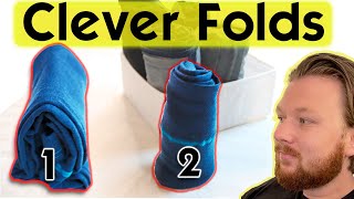 Clever Ways to Fold Tights to SAVE SPACE Fast and neat [upl. by Aleyak856]