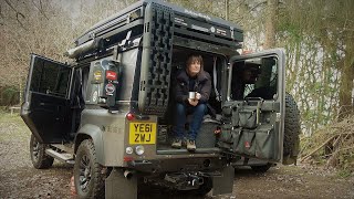 Overnight Camping amp Cooking in a 4x4 Conversion [upl. by Arnoldo693]