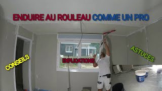 ✅Enduit des plafonds au rouleau EP3 CHANTIER RENOVATION PLAFONDS [upl. by Ardekal]