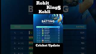 KingS Kohli amp Rohit ODI Rankings November 2024 shorts india indvsaus championstrophy babarazam [upl. by Oicnerolf]