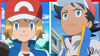 Pokémon  Serena wearing Ashs clothes vs Goh wearing Ashs outfit  XYZ amp Journeys HD1080p [upl. by Chuch]