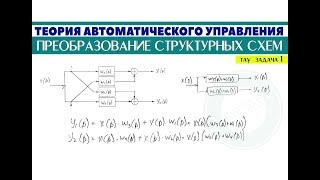 ТАУ Задача 3 Преобразование структурных схем │Теория автоматического управления [upl. by Aelak988]