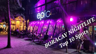 Boracay Nightlife Top 10 Bars  Experience the Philippines Nightlife [upl. by Aizahs]