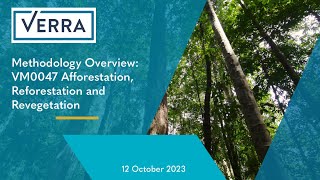 Methodology Overview VM0047 Afforestation Reforestation and Revegetation [upl. by Far]