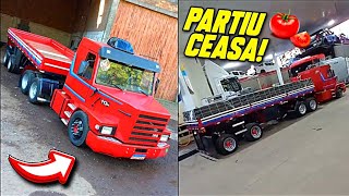 MINI 113 COM MOTOR DE MOTOCARREGADO PRO CEASA🍅minitruck [upl. by Harvie]