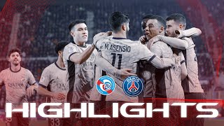 HIGHLIGHTS  STRASBOURG 12 PSG ⚽️ MBAPPÉ amp ASENSIO ⚽️ [upl. by Siuoleoj]