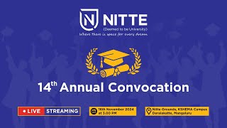 Fourteenth Annual Convocation  Nitte DU [upl. by Tonia37]