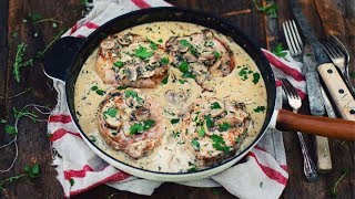 Côtelettes de porc avec sauce crémeuse aux champignons  Le Coup de Grâce X Maillard [upl. by Rattan]