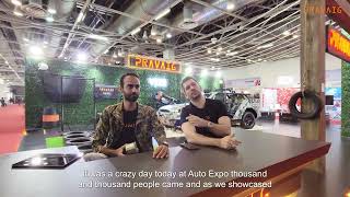 What happens if you shoot an electric car with a gun AutoExpo2023 QnA [upl. by Iznekcam]