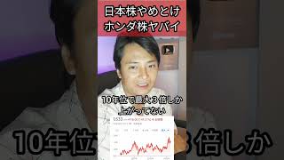 日本株やめとけ ホンダ株がヤバイ 株 日本株 日経平均 日経平均株価 本田技研工業 [upl. by Venetia655]