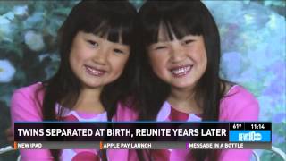 Twins from China separated at birth are reunited years later [upl. by Anhsirk]