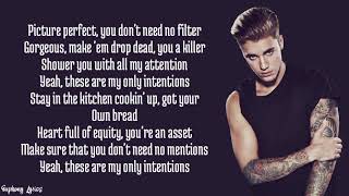 Justin Bieber  Intentions ft Quavo Lyrics [upl. by Imeka]