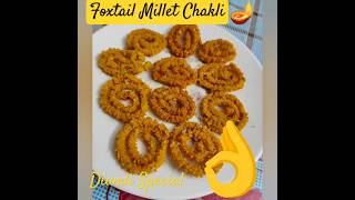 Foxtail Millet Chakli diwalispecial milletrecipes healthy diwalifood [upl. by Ahsed382]