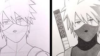 how to draw kakashi hatake in anbu mode easy sketch stepstep ArtistShikhaSharma shorts viral [upl. by Earized362]