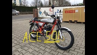 Skyteam Ace 50  Details Walkaround Retro Bike [upl. by Yorke]