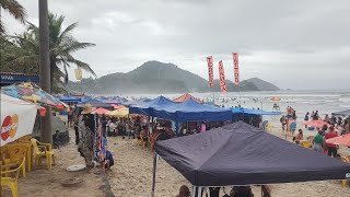 Praia lotada em Ubatuba SP nesse sábado 230324 [upl. by Zorina]