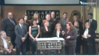 Part 2 of SAG AFTRA Merger Referendum Announcement [upl. by Eneri369]