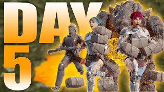 ONLINE Raiding A Broken Cave And Countering Element Veins  ARK PvP [upl. by Enerol]