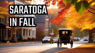 Driving Tour Saratoga Springs NY in the Early Fall [upl. by Magdalena]