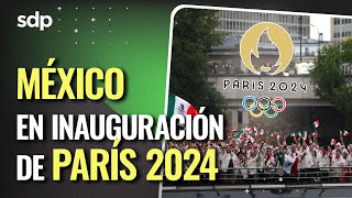 MÉXICO 🇲🇽 en Juegos Olímpicos París 2024 🇫🇷 así lo vivió la delegación EN INAUGURACIÓN en río SENA🥇 [upl. by Oleg]