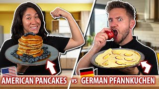 Easy PANCAKE Recipes  GERMAN vs AMERICAN Which one is better [upl. by Maddis]