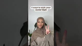 3 ways to modal style your modal hijab [upl. by Ailuig109]