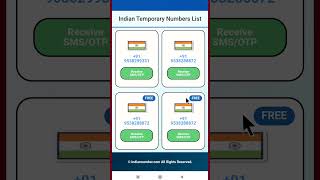 free India virtual number for OTP bypass temporaryphone [upl. by Lot]