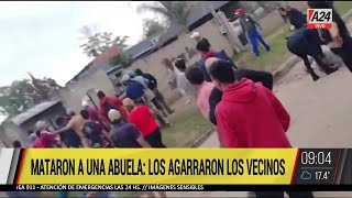 🚨 JUSTICIA POR MANO PROPIA EN MORENO TRAS EL ASESINATO A GOLPES DE UNA ABUELA [upl. by Hal]