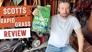 Scotts Rapid Grass Review lawncare scottsrapidgrass lawn [upl. by Hackney693]