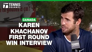 Karen Khachanov Starting Strong and Excited For Hard Court Season  2024 Canada First Round [upl. by Iroc]