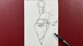 Easy Naruto drawing for beginners  stepbystep drawing  How to draw Naruto uzumaki [upl. by Lrem]