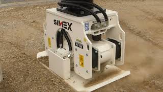 Simex PV vibrating plate compactors for excavators [upl. by Airebma161]