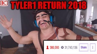 TYLER1 RETURN BREAKS TWITCH 400K VIEWERS  LEAGUE OF LEGENDS [upl. by Qifar]