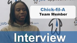 ChickfilA Interview  Team Member [upl. by Ssac]