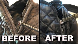 Zipper Repair  Quick Fix for a Broken Separated Zipper [upl. by Ainerol]