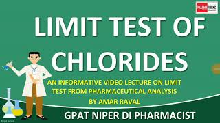 LIMIT TEST OF CHLORIDES  PHARMACEUTICAL ANALYSIS [upl. by Naarah]