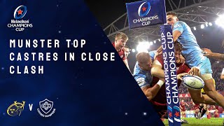 Highlights  Munster Rugby v Castres Olympique Round 2 │Heineken Champions Cup Rugby 202122 [upl. by Ydnirb]