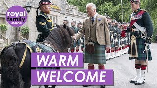 King Charles Receives Formal Welcome as He Arrives at Balmoral [upl. by Lazare52]