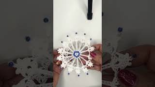 Fiocchi di neve alluncinetto shorts crochet diy tutorial uncinetto uncinettotutorial natale [upl. by Yedoc]