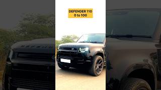 DEFENDER 110 acceleration 0100 Km 😮 defender defender110 landroverdefender cars ytshorts [upl. by Aretahs238]