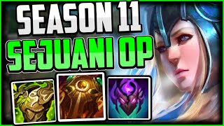 HOW TO PLAY SEJUANI AND CARRY YOURSELF OUT OF LOW ELO  Best Sejuani RunesBuild Season 11 [upl. by Idnahs911]