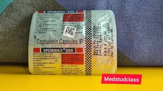 Sporidex 500 capsule cephalexin uses side effects complete info [upl. by Norehs]