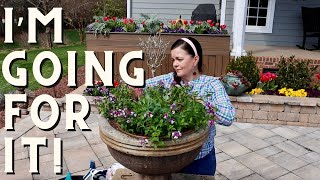 Transforming the Patio with Colorful Spring Flowers [upl. by Allez]